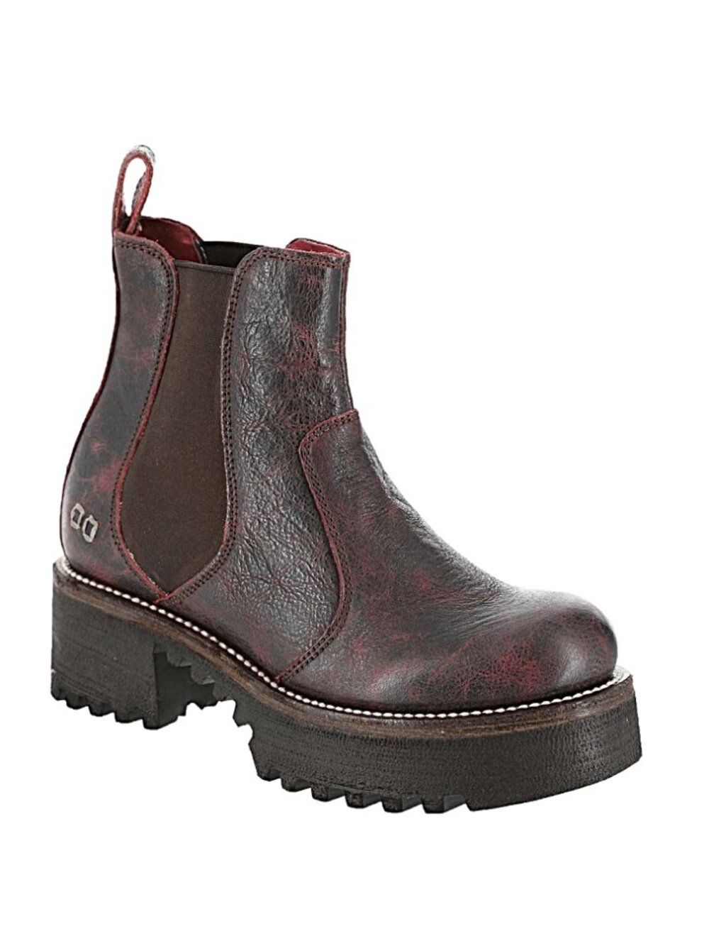 BED/STU Valda Hi Booties -Red/Black-